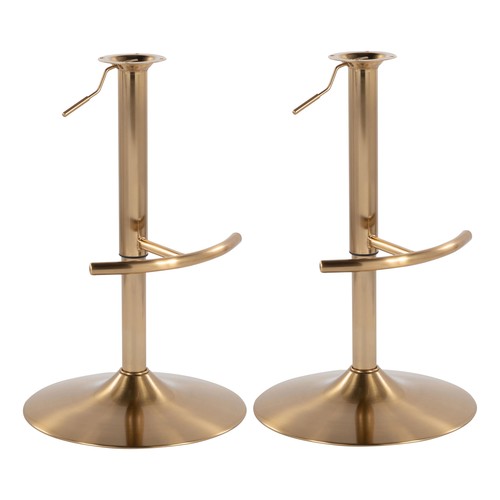 Adjustable Barstool Base - Rounded 't' Footrest - Set Of 2